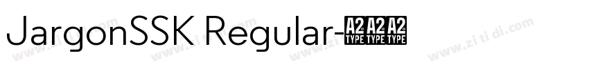 JargonSSK Regular字体转换